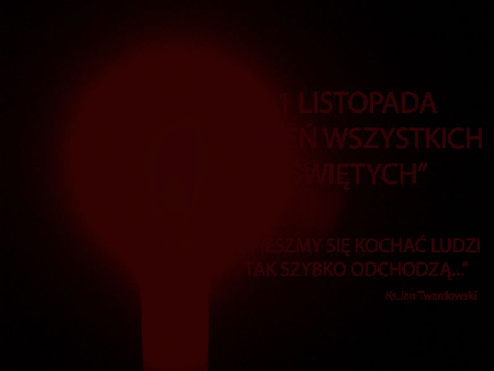 1 listopada Dzień Wszystkich Świętych wiersz